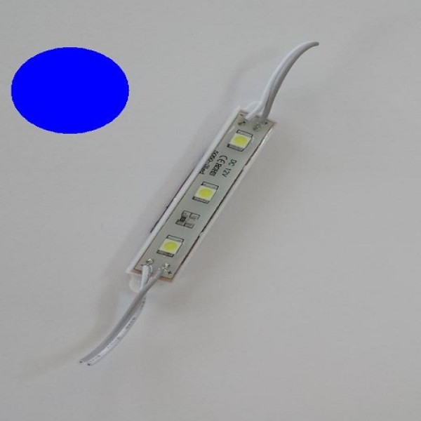 Modul 3 SMD 5050 12V lumina albastra